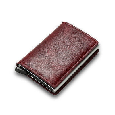 Porta carte di credito in fibra di carbonio Portafogli da uomo RFID Nero Magic Trifold in pelle Slim Mini Portafoglio Piccolo porta soldi Portafogli da uomo Portafoglio da donna